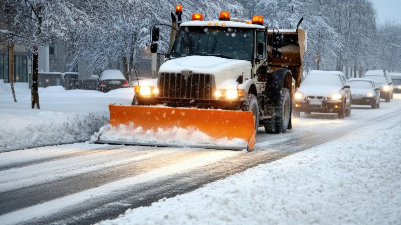 Road Snow Plowing in New York, NY