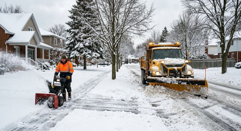 Road Snow Plowing in New York, NY
